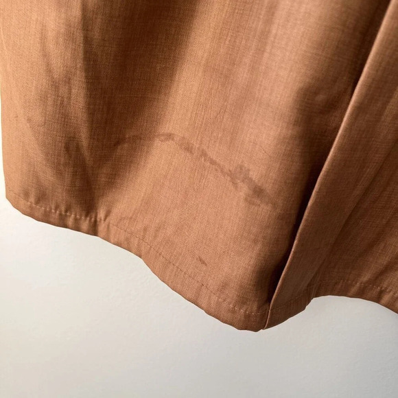 Silversilk Mens Brown Short Sleeve Button-Up Shirt 2XL‎ - Picture 5 of 5